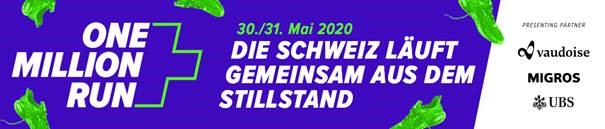 one million run 2020 banner